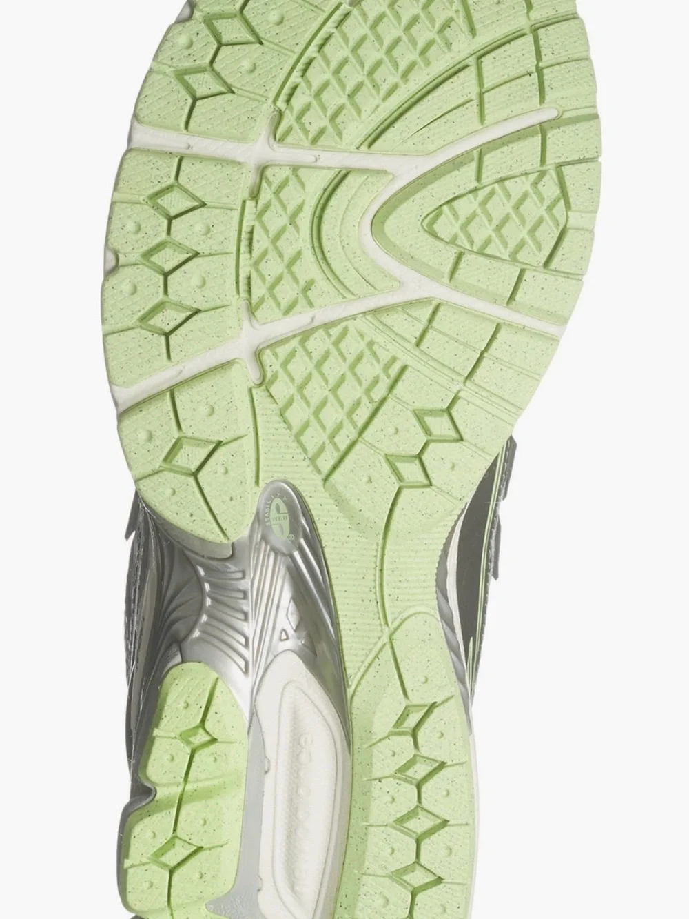 New Balance Gray & Light Green Athletic Runner